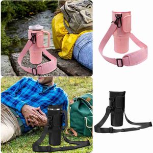 Water Bottle Bag Compatible With Cup 40oz With Handle Water Bottle Holder With Adjustable Oversized Mugs for Soup in Stand HKD230807