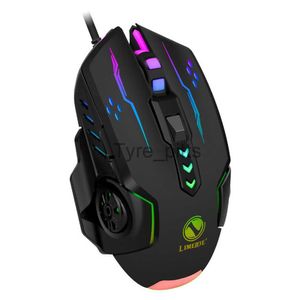 Mäuse 3600 dpi USB Wired Gaming Maus 6 Tasten Hintergrundbeleuchtung E-sport Mäuse 6D Bunte LED-Licht Leuchtende Maus für Laptop PC Computer Gamer X0807