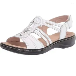 s Sommermutter Sandalen Frauen Schuhe S Retro Non Slip Leder Casual Plattform Übergroße Zapatos Mujer Schuh Lippen Caual Overize Zapato 841 Sandal Andal Hoe Lip Hoe Andal