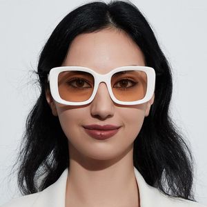 サングラス女性の日焼け防止UVファッションパーソナリティレトロ大きな正方形のフレーム運転旅行眼鏡