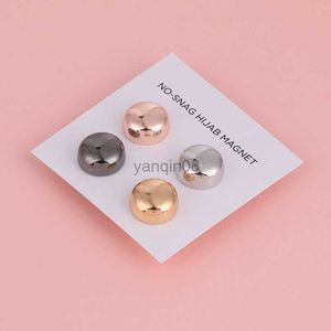 Pins Brooches 4PCS/Set Strong Metal Plating Magnetic Hijab Clip Safe Hijab Brooch Luxury Accessory No Hole Pins Brooch Magnet for Muslim Scarf HKD230807