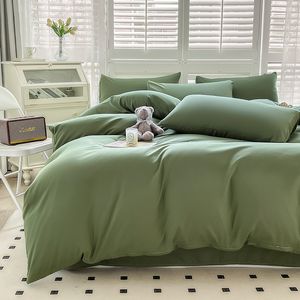 Bedding sets Bonenjoy Duvet Cover Green Comforter Single Size Bed Covers Solid Color housse de couette QueenKing dekbedovertrek 240x220 230807