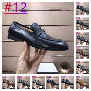 35 Style Brand Party Shoe Man Elegant Coiffeur Designer loafers italienska modemän skor bröllopsklänningskor män formella lyxmärken