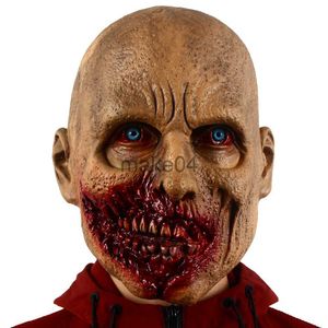 Maski imprezowe przerażające realistyczne Halloween zombie maska ​​horror fantazyjna sukienka impreza Helped House Cosplay Props J230807