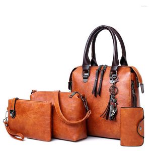 Torby wieczorowe 2023 Vintage Multi -Element Zestaw Mother Bag luksusowe designerskie torebki swobodne torebki i torebki skórzane sprzęgło