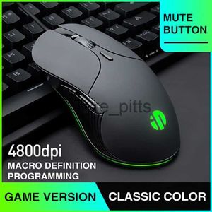 Mice Wired Mouse Profession Wired Gaming Mice 6 Buttons 4800 DPI LED Optical Mouse USB Computer Mouse Gamer Mute Mice For PC laptop X0807