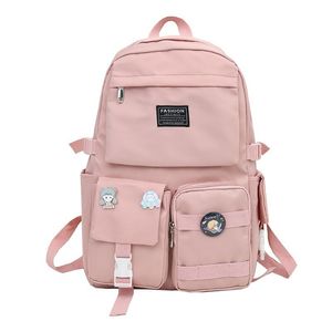 Школьные сумки Большая туристическая сумка для подростков школьной сумки женская мода Harajuku Ulzzang Campus Junior High School Backpack 230807