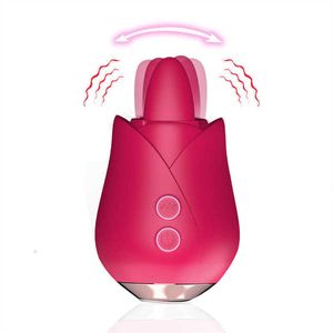 MASSAGER MELO VIBRATORE ROSE PER LA VAGINA LICKING G Spot Spot Vibratori Clitoride Masturbazione 5 Modalità Sucker Nipple Sucker