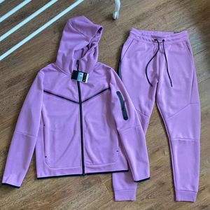 Track takım elbise set nake teknoloji tasarımcısı Mens Tracksuit Tech Tech Polar Plajsuit Kahverengi Set Çok renkli sıradan Ceket Spor Pantolon İlkbahar ve Sonbahar N Baskı Takım Boyutu M-2XL