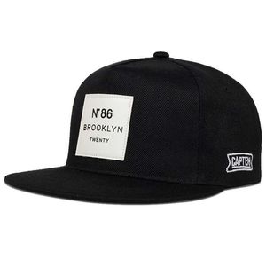 Nya män kvinnor Brooklyn Letters Solid Color Patch Baseball Cap Hiphop Caps Kpop Leather Sun Hat Snapback Hats Designer Cap Men