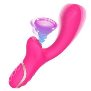 Försäljning klitor suger kaninvibrator för kvinnor stark sugnippel sucker dildo rosröda vibratorer