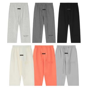 Mens Pants Sport Classic Print Reflective Sweatpants Cotton Casual Par Plush Hip Hop Trousers-XL6 Colors