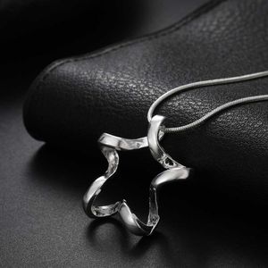 4075cm Fashion 925 Sterling Silver Necklace For Women Jewelry Classic Creative stars Pendant Christmas gifts Wedding L230704