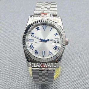 Wristwatches 36mm 39mm Sapphire Glass Log Style Stainless Steel Watch Japanese Nh35 Automatic Mechanical Movement B