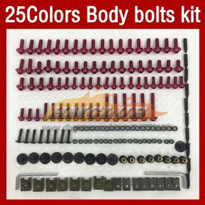 25 Farben, passend für ALLE Fahrräder, Motorrad, komplette Verkleidungsschrauben, komplettes Schrauben-Set für Honda, Kawasaki, Suzuki, Yamaha, Ducati, Agusta, Aprilia, BMW285b