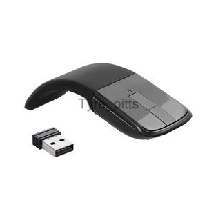 Möss 2,4 GHz Mouse Flexibel design FORDABLE Trådlös Optical Mouse Arc Touch Folding Möss med USB -mottagare för Microsoft PC Laptop X0807