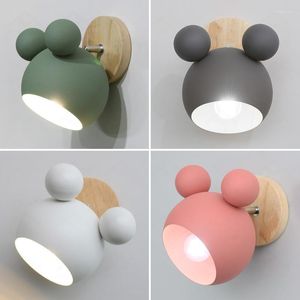 Lampada da parete ZK50 Design moderno Cartone animato colorato Decorazione perfetta per cucina Sala da pranzo Comodino E27