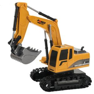 ElectricRC Car 24Ghz 6 Channel 1 24 Remote Control Excavator Toys RC Engineering Alloy Simulated RTR For Kids Christmas Gift 230807