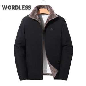 Men's Jackets Mens Warm Plus Velvet Winter Men Parkas Fur Linner Thicken Jacket Male Casual Overcoat Coats Man Jaqueta Masculina Plus Size 9XL 230807