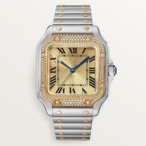 Męskie zegarek automatyczne zegarki mechaniczne 40 mm z diamentowym szafirowym wodoodpornym biznesem na rękę 904L stal nierdzewna Montre de luksus