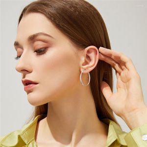 Hoop Earrings 2pcs Stainless Steel For Women Men Big/Small Circle Round Ear Jewelry Bijoux Acier Inoxidable Aretes De Mujer