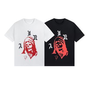 夏のファッションハイストリートコットンTシャツスポーツシャツTシャツ通気性しわの抵抗性男性と女性ローマスクリプトマザープリントカジュアルショートスリーブTシャツ