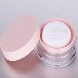 10 g plast tomt pulverfodral ansikte pulver smink burk rese kit blusher kosmetisk makeup containrar