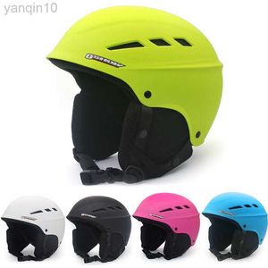 Caschi da sci Casco da sci Uomo Donna Genitore Bambini Casco integrale Attrezzatura da snowboard professionale Attrezzatura da neve dura Sport equipaggiamento protettivo HKD230808