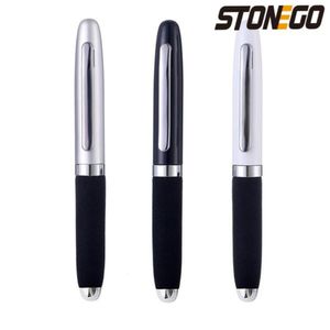 Penne a sfera STONEGO Fashion Wallet Pen Short Paragraph Gift Travel Pocket Mini Clip Metal RollerBall 230807