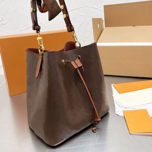 5A Neonoe MM Shoulder Drawstring Luxury Wallet Purses Crossbody Designer Bag Woman Handbag Shoulder Bags Designers Women Luxurys Handbags M44020 Bucket Bags