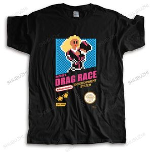 T-shirt da uomo Uomo Summer Fashion T-shirt con stampa divertente Top T-shirt in cotone da uomo Girocollo Nero Rupaul Drag Race Tee Shirt