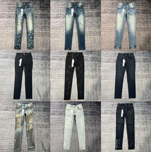 Ksubi designer jeans högkvalitativ lila jean herrar stiger elastiska herrkläder tätt mager denim tårar jeans designer model63s#