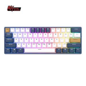 RK61 Plus ROYAL KLUDGE Tri-mode Mechanical Keyboard 2.4G Wireless Bluetooh RGB Backlit Gamer Keyboards 61 Key Mini Hot-swappable HKD230808