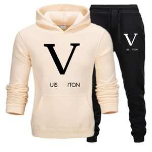 Mens Tracksuits designer Letter Print hoodie Luxury casual Pollover Sweatsuits Hommes Jogger Fit Suits Hooded Hoodies casual Long Pants Outfits