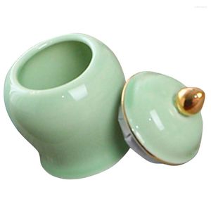 Storage Bottles Tea Holder Box Exquisite Shaped Kitchen Jar With Lid(70ml)