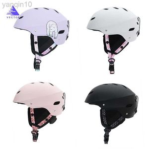 Skidhjälmar Ny vuxen skidhjälm Kvinnor Skating Skateboard Skidåkning Hjälm Anti-påverkan Unisex Ski Snowboard Safety Helmet HKD230808