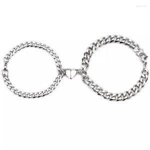 Link Bracelets Japan And South Korea Ins Trend Romantic Love Magnet Attraction Bracelet Simple Fashion Lovers Hand Ornament