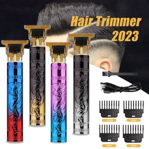 Hårtrimmer hårklippmaskin vintage t9 original laddningsbar trimmer för män elektrisk rakapparat draken trådlöst klippare hår för frisör 230808