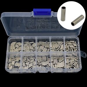 Fish Finder Copper Fishing Crimp Sleeves 500pcs set Single Round Line Crimping Tube Wire Connector Accessories 1 0 1 8mm 230807