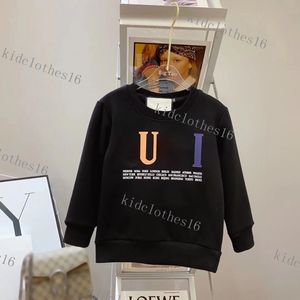 23 Lüks Yeni Çocuk Sweatshirts Erkek Kız Hoodies Çocuk Gevşek Mektuplar Baskılı Sokak Giyim Hiphop Külotu Üstler Çocuklar Günlük Sweatshirt Bebek Giyim Tasarımcısı