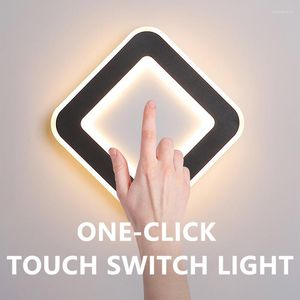 Vägglampa 15W Touch Sensor Modern Minimalistiska sovrum vardagsrum Nordiska sängen LED Night Light AC85-265V