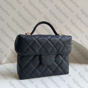 CC10A Mirror Quality Crossbody Bag Designer Handväska Läderkedja Luxury Flip Bag Utsökta förpackningar 17 cm
