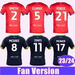 23 24 Middlesbrough Mens Soccer Jerseys SMITH CLARKE MCGREE JONES MCNAIR FORSS FRY HOWSON PAYERO LENIHAN Home Away Maglia da calcio