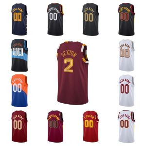 Chicago''Bulls''Donovan Mitchell Darius Garland Maglie da basket personalizzate Evan Mobley Jarrett Allen Ricky Rubio LeVert Kevin Love Cedi Osman 2023 City