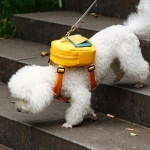 Collari per cani Kawaii unico guinzaglio al guinzaglio piccola borsa durevole cucciolo a piedi imbracatura portatile addestramento comportamento aiuti Para Gato accessori per animali domestici