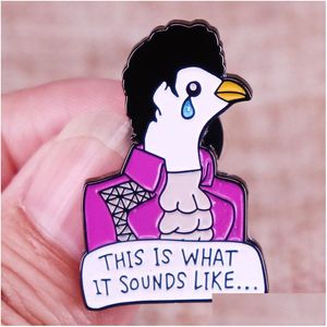 Other Fashion Accessories S Cry Purple X Rain Prince Enamel Pins Lapel Pin This Is What It Sounds Like Badge Jewelry Gift For Drop Del Dhxcs