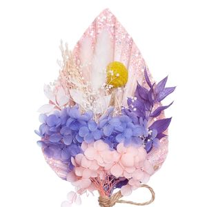 装飾的な花の花輪自由ho放な花のミニパームブーケケーキトッパーセットケーキのための飾る自由dryの花のアレンジメントセンターピーステーブル装飾230808