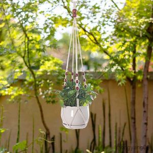 Planters Pots Keranjang Tanaman Gantung Tangan Pot Bunga Gantungan Taman Menggantung Pot Tanaman Pot Keranjang Gantung R230808