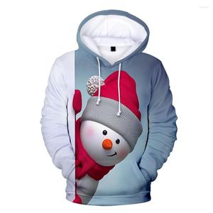 Męskie bluzy męskie śliczne nadrukowane świąteczne bluzy 3d mężczyźni kobiety unisex streetwear moda jesienna kaptura casual boy pullover dziewcząt