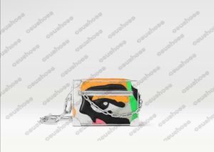 Mini Baú Macio Outono-Inverno 2023 Show Eye Doodle M23144 Feminino Designers Mensageiro Monogramas Bolsas Luxos Masculino Baú Bolsas de Ombro Corpo Cruzado Gota de Água M22588